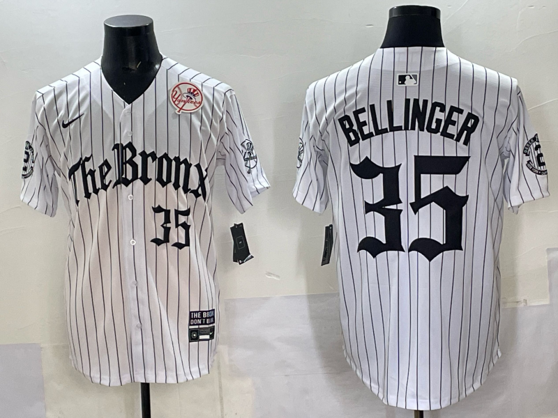 Men New York Yankees #35 Bellinger White Nike  2025 MLB Jersey style 0011->new york yankees->MLB Jersey